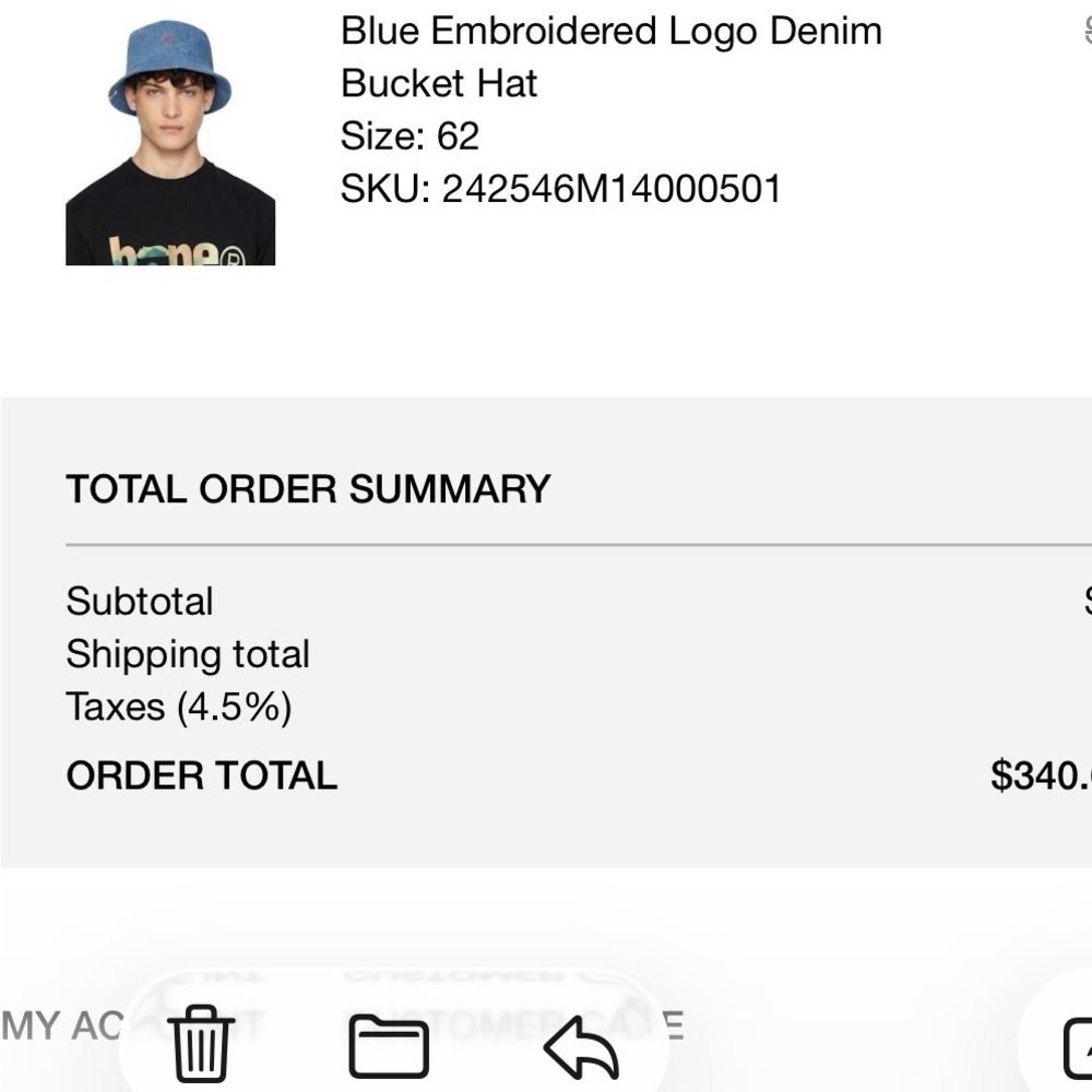 BAPE sz L Denim Bucket Hat Red Bapesta Ape Head Bathing Ape Japan - Picture 13 of 13